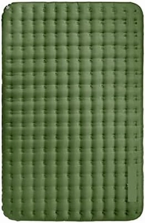 Inflatable Sleeping Pad 2-Person Camping Mat Portable Air Mattress Thick Waterproof Sleeping Pad (Green Mat with Pump)