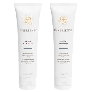 INNERSENSE Organic Beauty - Natural Detox Hair Mask | Detoxing, Nourishing, Hydrating | Cruelty-Free, Clean Haircare (2 Pack - 2 fl oz | 59.1 mL each)
