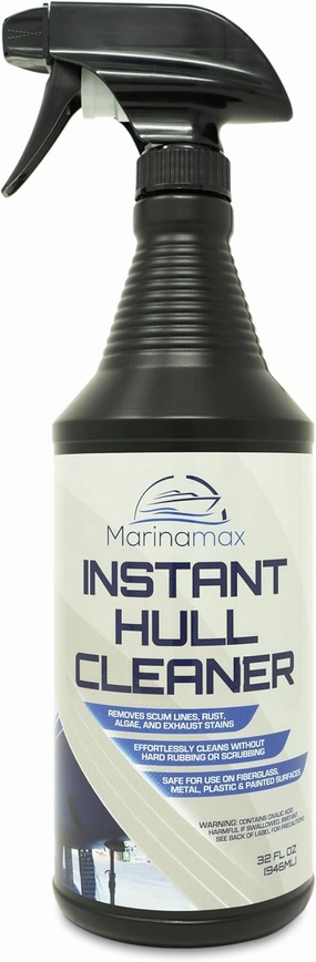 Instant Hull Cleaner 32 Oz - Removes Boat Hull Stains, Scum Lines, Algae, Barnacles, Rust and Grime from Fiberglass, Plastic, and Painted Surfaces