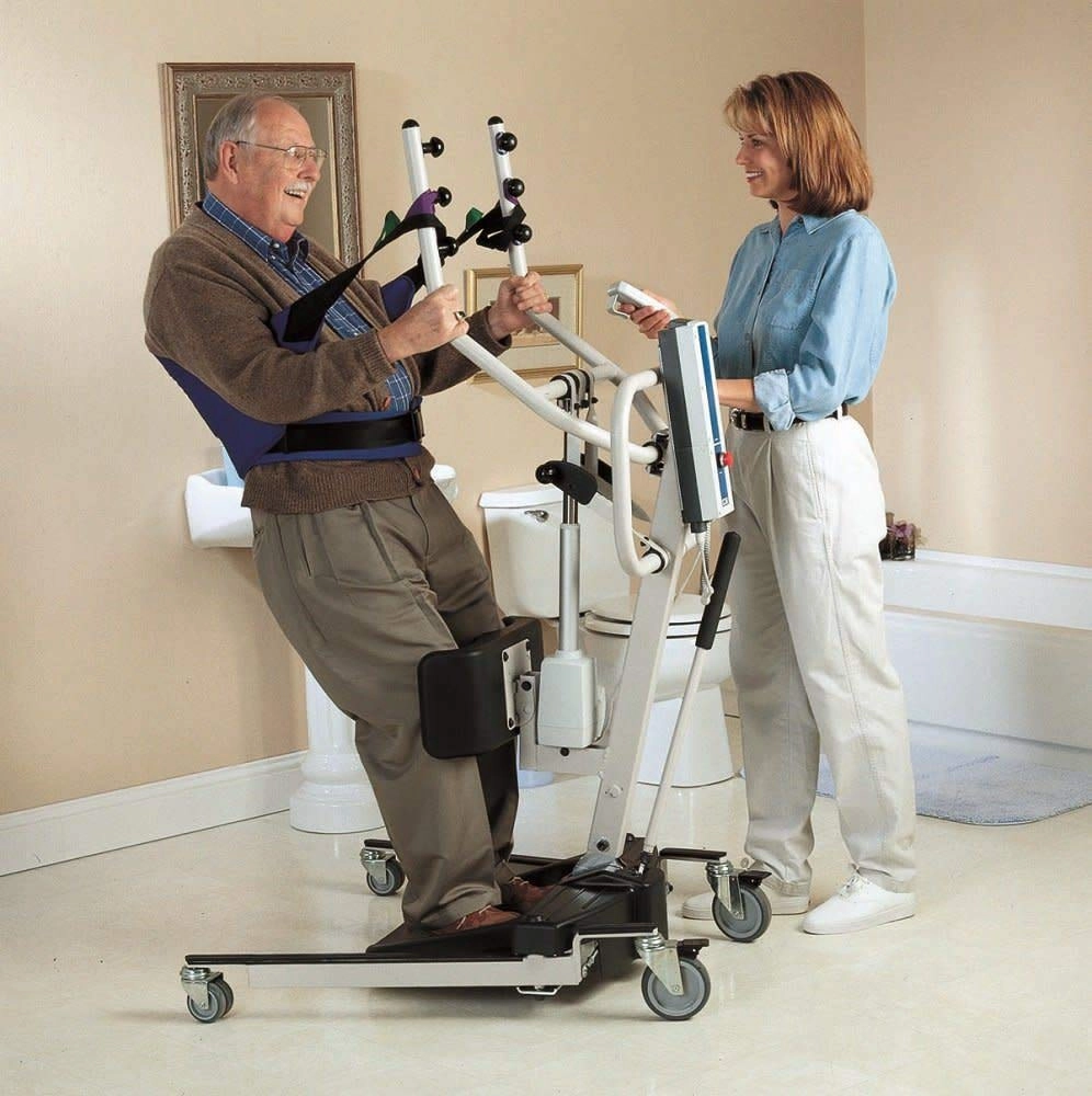 Invacare Reliant Battery Powered Stand-Up Patient Lift with Power Base, 350 lb. Weight Capacity, RPS350-2