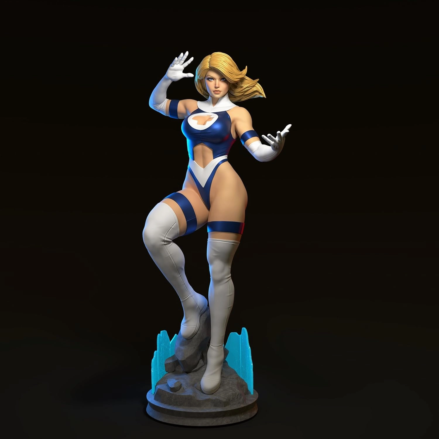 Invisible Woman - Sue Storm 25cm Figure/Statue, SLA/Pla Printed,Painted,Action Figure,colletible