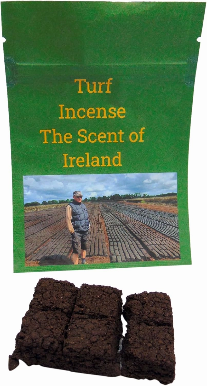 Irish Turf Peat Refills Bulk Pack with 6 Mini Sods in a Scent of Ireland Resealable Bag