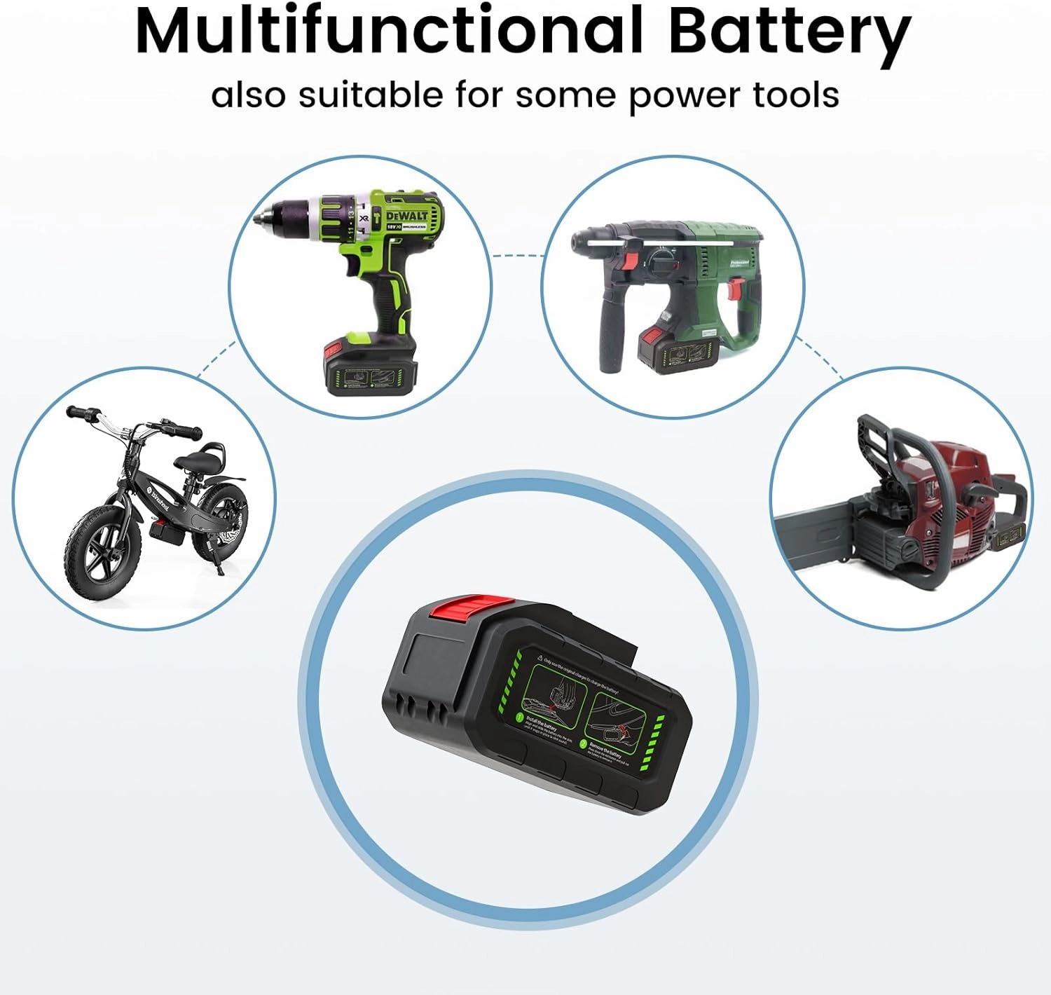 isinwheel 2-in-1 Electric Bike for Kids Ages 2-6, 150W/250W Electric Balance Bike with Swappable Battery, 12/14 inch Inflatable Tire and Adjustable Seat, Electric Motorcycle for Kids Boys & Girls