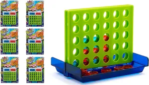 JA-RU Portable Tic Tac Toe Classic Mini Board Games (6 Pack) Pocket Size Travel Toys for Kids. Car & Airplane Activities. Bulk Party Favor & Stocking Stuffer. 3253-6p