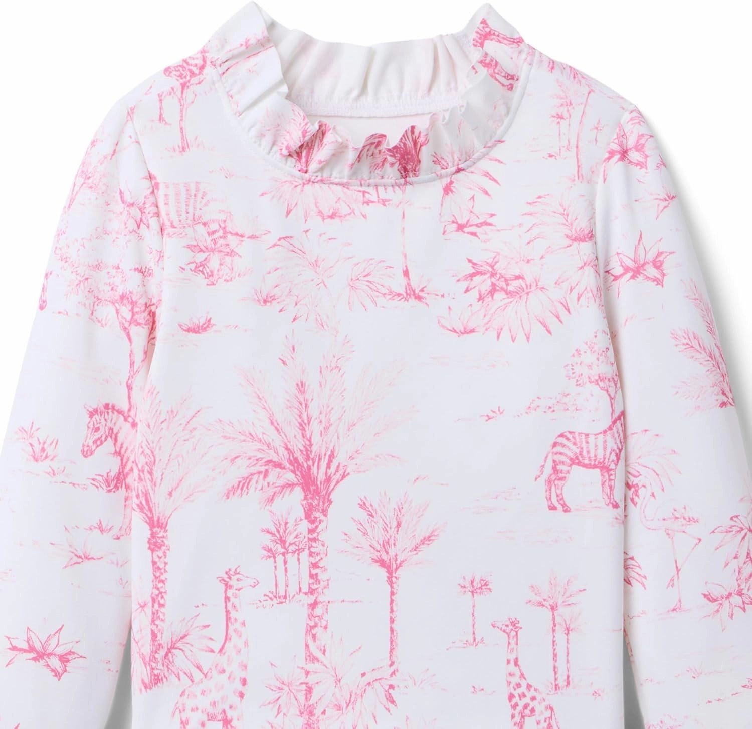 Janie and Jack Girls' Animal Print Rashguard Swim (Toddler/Little Big Kid)