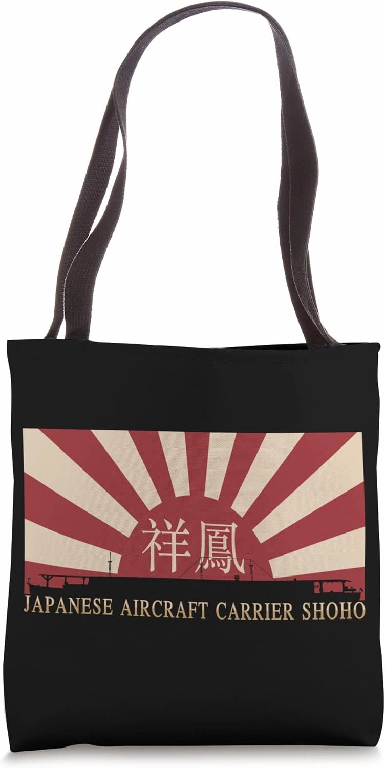 Japanese Aircraft Carrier Shoho Rising Sun Flag Tote Bag