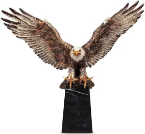 Jay Strongwater Washington Grand Eagle Figurine - Natural