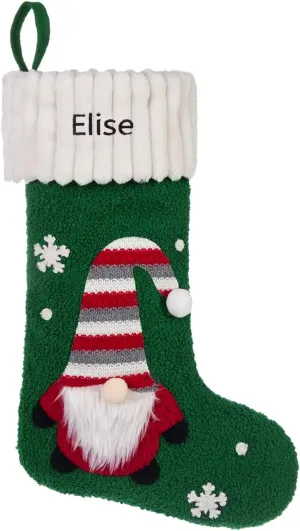 JewelOra Custom Christmas Stockings Personalized Christmas Stockings with Family Names Large Xmas Stocking Christmas Decorations Holiday Fireplace Hanging Christmas Party Decor(Color-6)