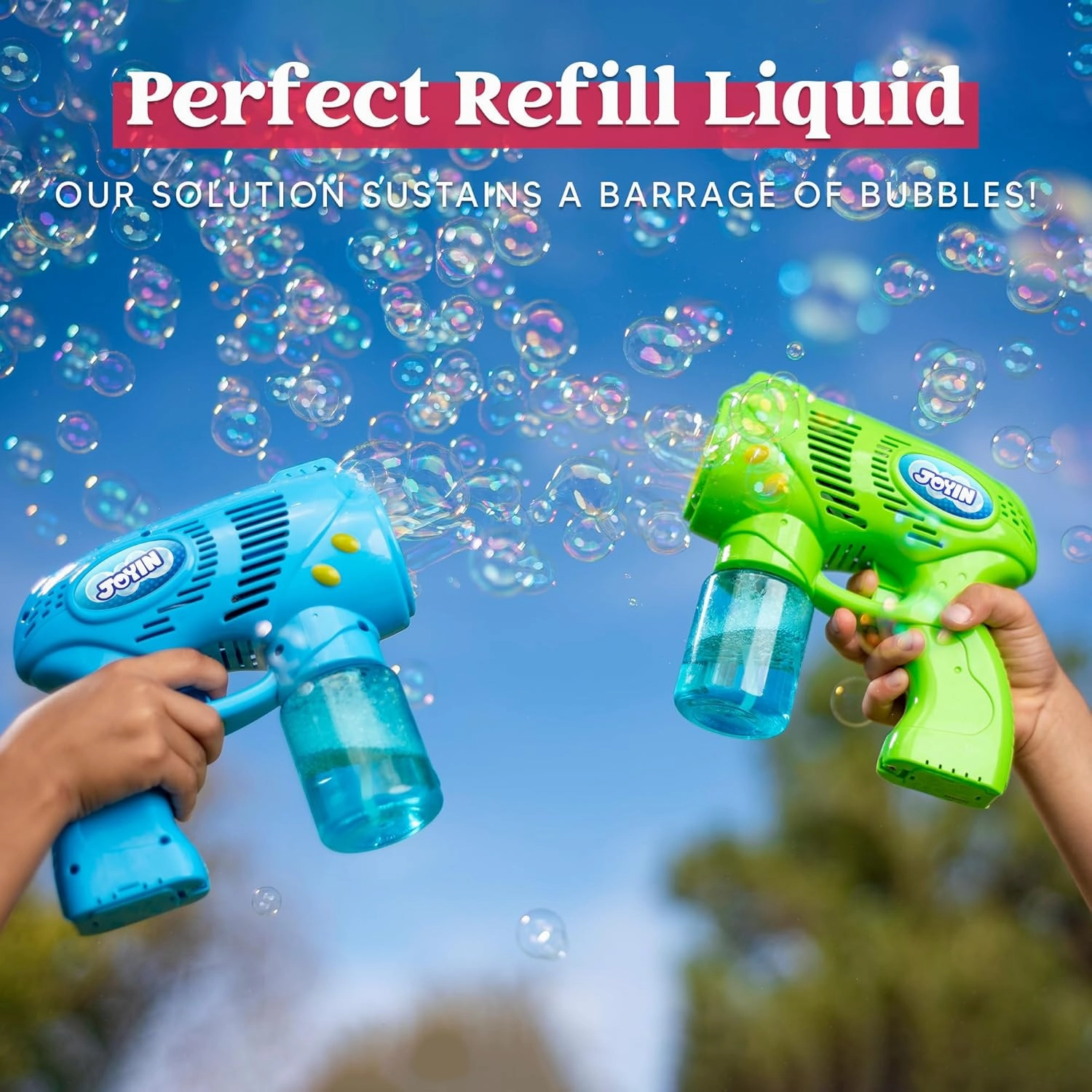 JOYIN 100 Oz Concentrated Bubble Solution (up to 8 Gallon) for Large Party in Summer Celebrations, Party Favor, Bubble Summer Toy, Classroom Prizes, Easter (Red)