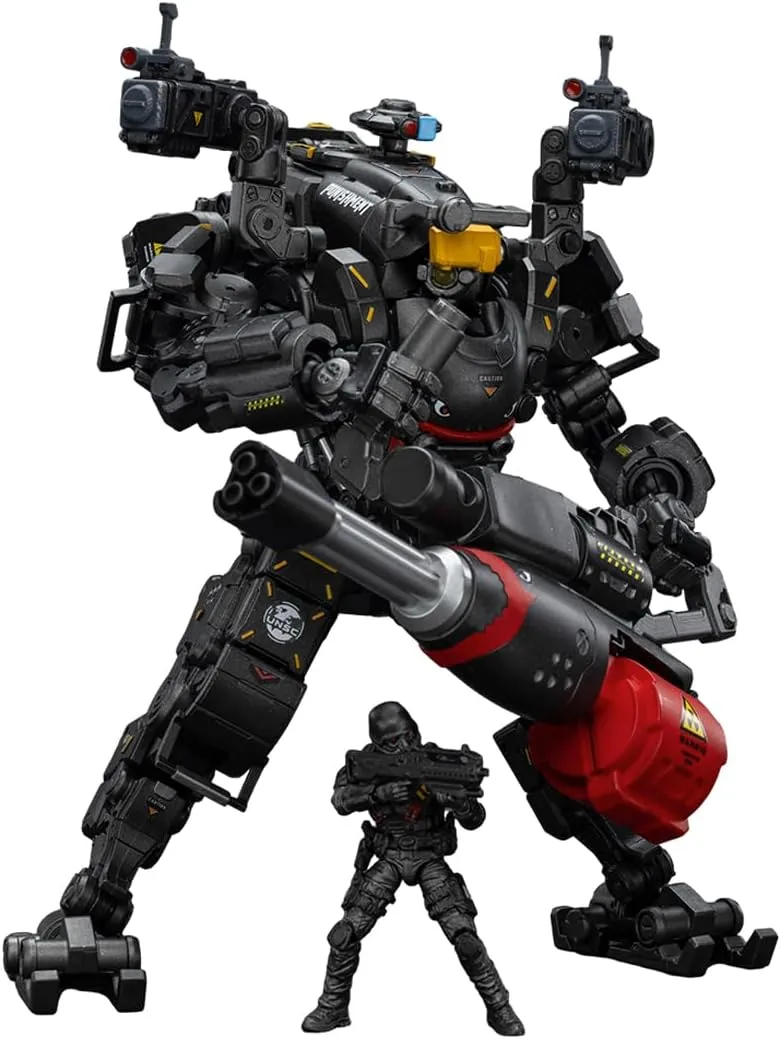JoyToy 1/25 Action Figures Dark Source Steel Bone Mecha Army Figure Collection Military Model God of War 86-II Assault 8.7inch