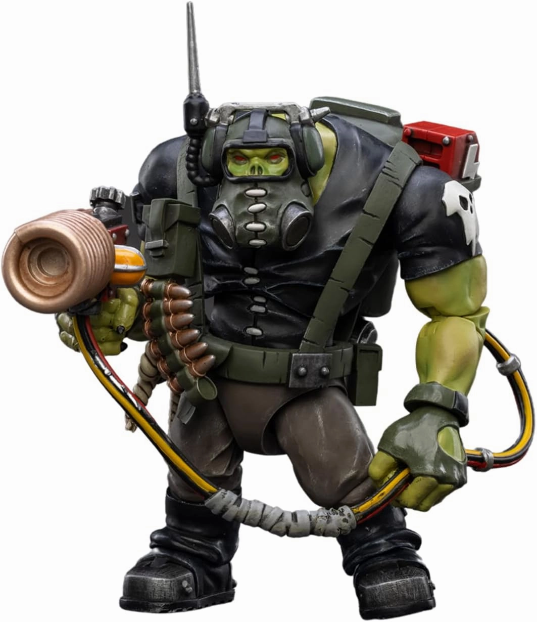 JOYTOY 1/18 Action Figure Warhammer 40,000 Ork Kommandos Comms Boy Wagzuk Collection Model (5 inch)