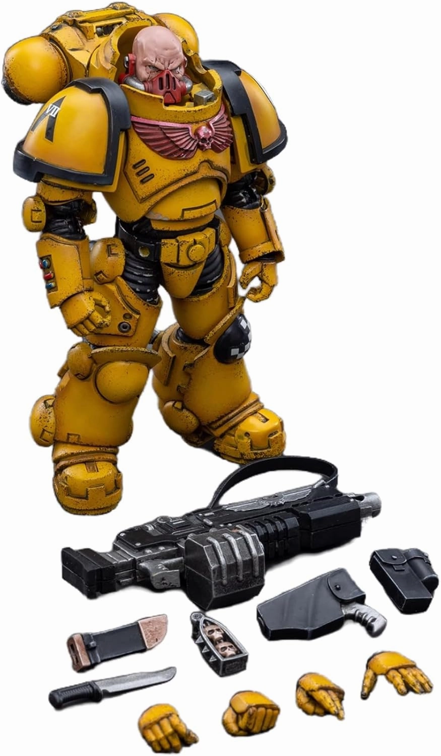 JOYTOY Warhammer 40K 1/18 Action Figures lmperial Fists Heavy Intercessors 4PCS Collectible Model