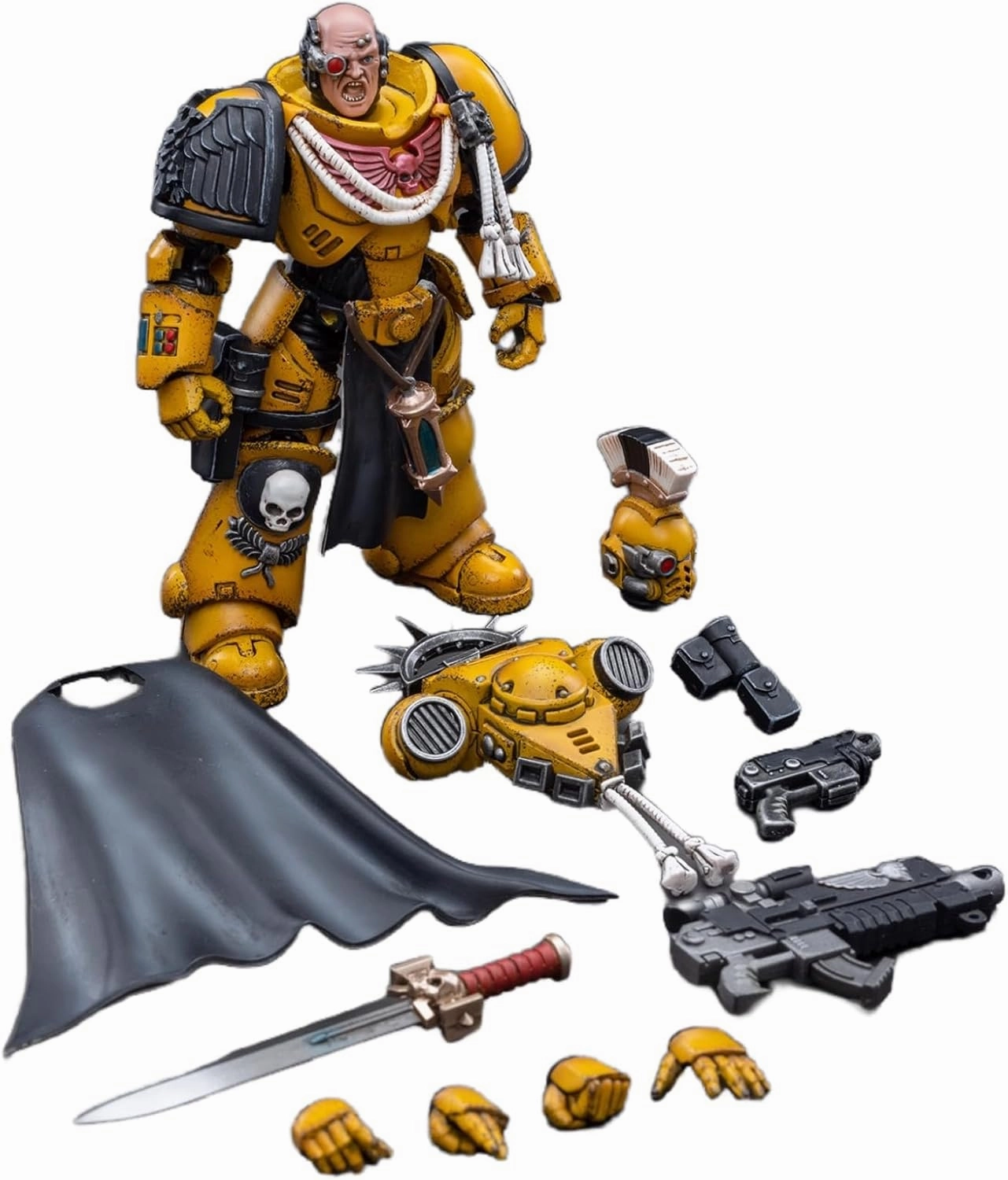 JOYTOY Warhammer 40K 1/18 Action Figures lmperial Fists Heavy Intercessors 4PCS Collectible Model