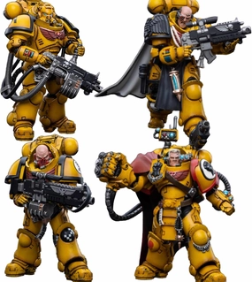 JOYTOY Warhammer 40K 1/18 Action Figures lmperial Fists Heavy Intercessors 4PCS Collectible Model