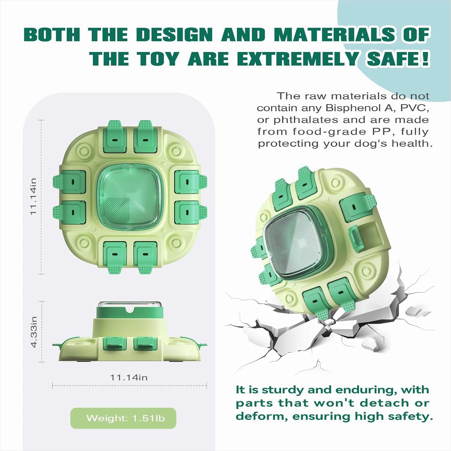 KADTC Dog Puzzle Toys Level 2 in 1 for Small/Medium/Large Dogs Slow Feeder with Button Boredom Busters Keep Them Busy Enrichment Toy Treat Puzzles Food Dispenser Puppy Brain Mental Stimulation Game