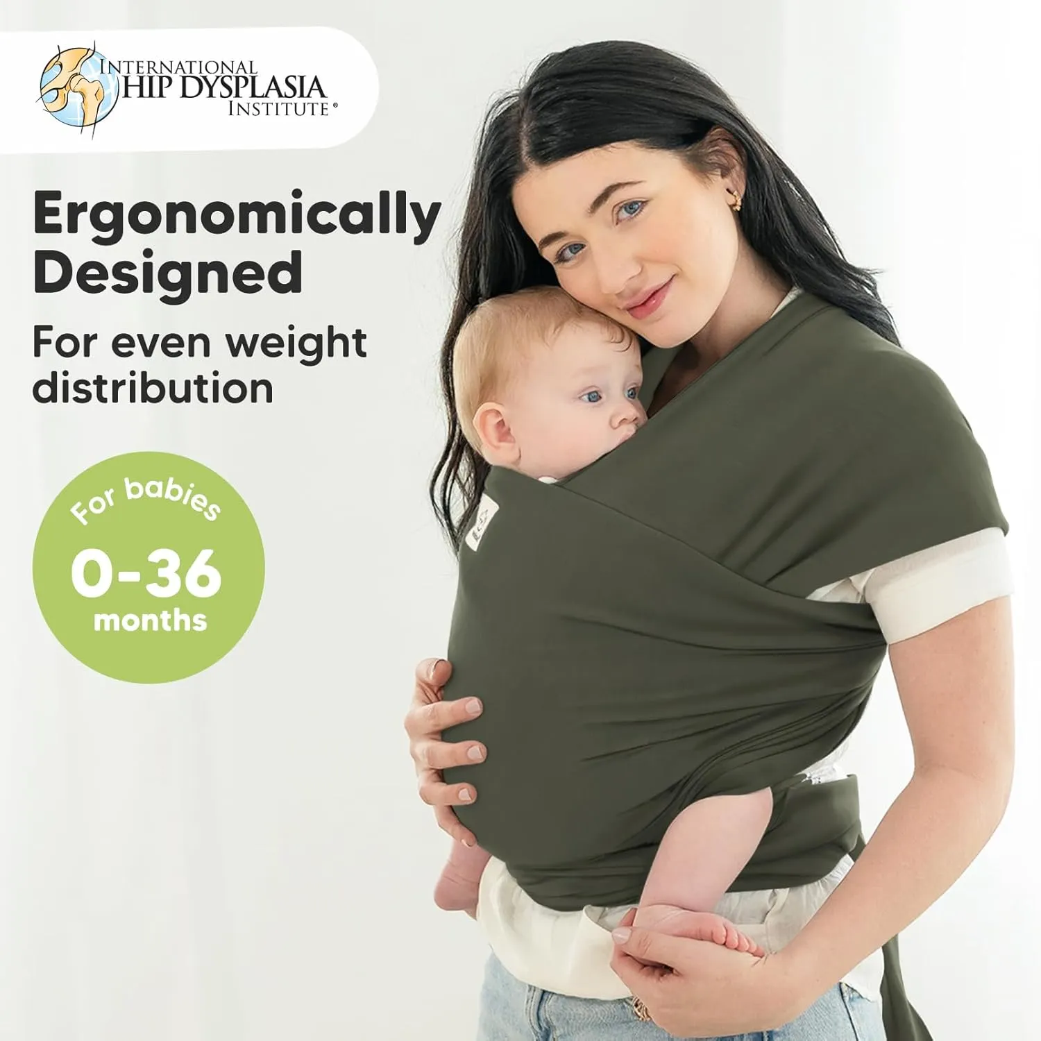 KeaBabies Baby Wrap Carrier - All in 1 Original Baby Carrier Newborn to Toddler Sling, Easy to Wear, Hands Free Bonding, Lightweight, Breathable Infant Wraps (Forest)