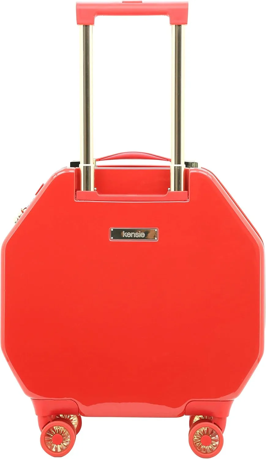 kensie Women's 2 Piece Gemstone TSA Lock Luggage Set, Red, 20-Inch Carry-On