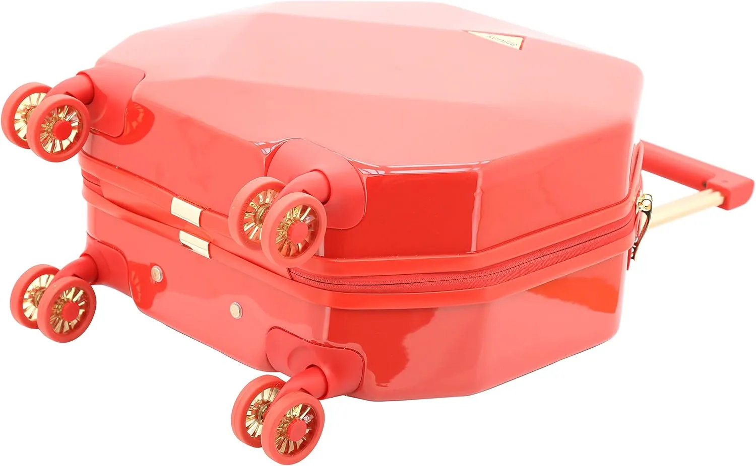 kensie Women's 2 Piece Gemstone TSA Lock Luggage Set, Red, 20-Inch Carry-On