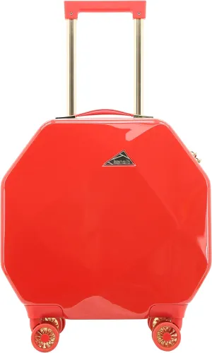kensie Women's 2 Piece Gemstone TSA Lock Luggage Set, Red, 20-Inch Carry-On
