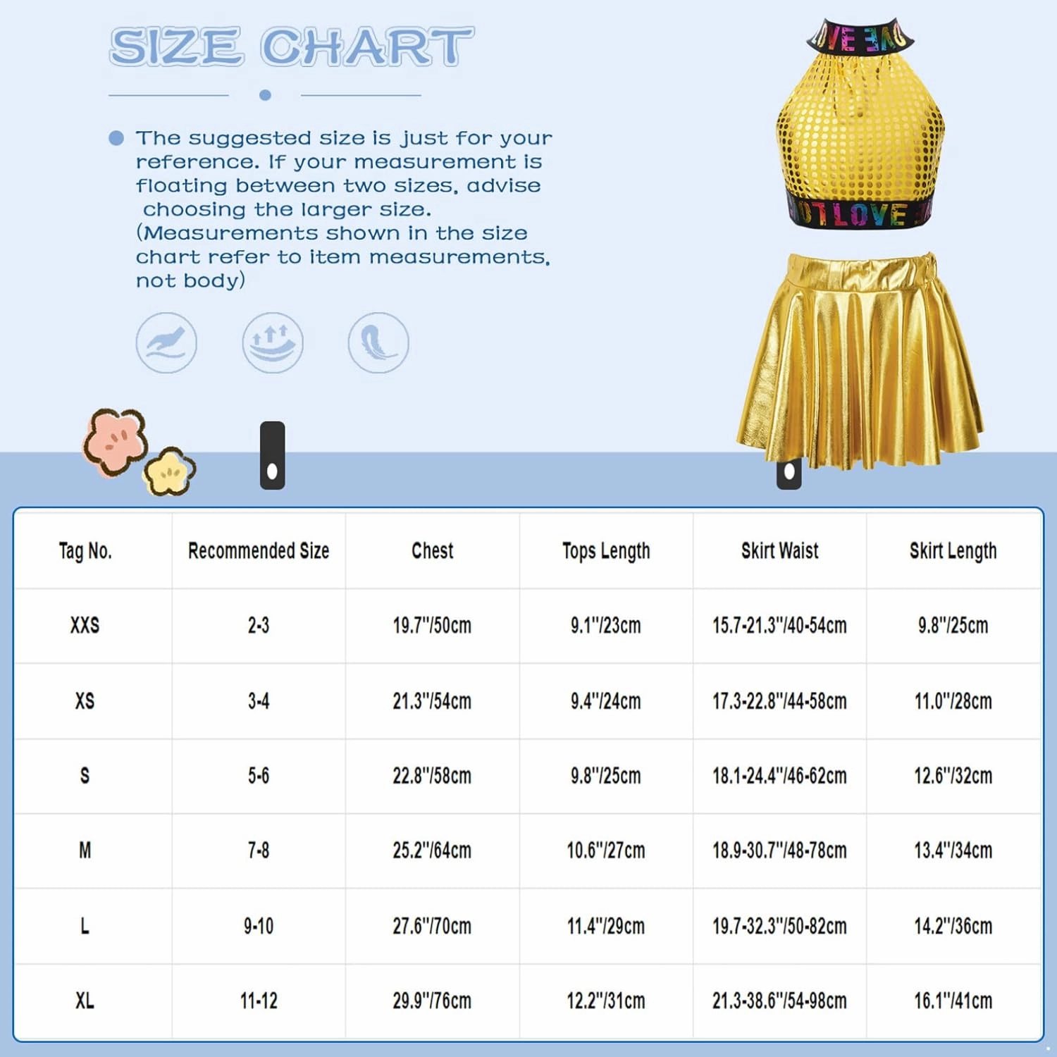 Kid Girls Shiny Hip Hop Jazz Dance Outfits Ballet Dance Crop Top with Skort Skirt Latin Samba Rumba Dance Dress Costume