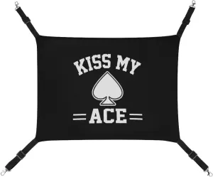Kiss My Ace Poker Hanging Cat Bed Soft Breathable Pet Hammock for Cage Pet Sleeper for Kitten Ferret Puppy Rabbit