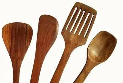 Kitchen Tool Wooden Cooking Spoons and Spatulas (Pack of 7)