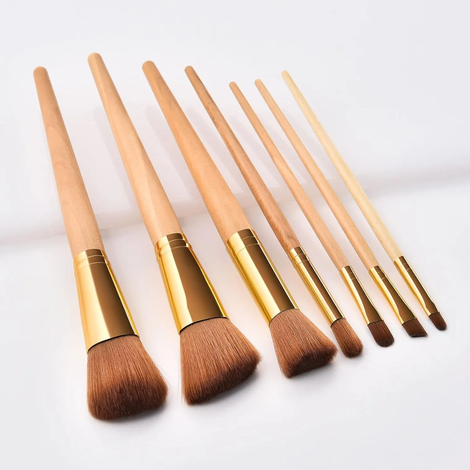 Kits Sets 10Pcs Cosmetic Mini Brush Brush Eyeshadow Tools Eyebrow Makeup Brush Anime Pencil Case, Asshown