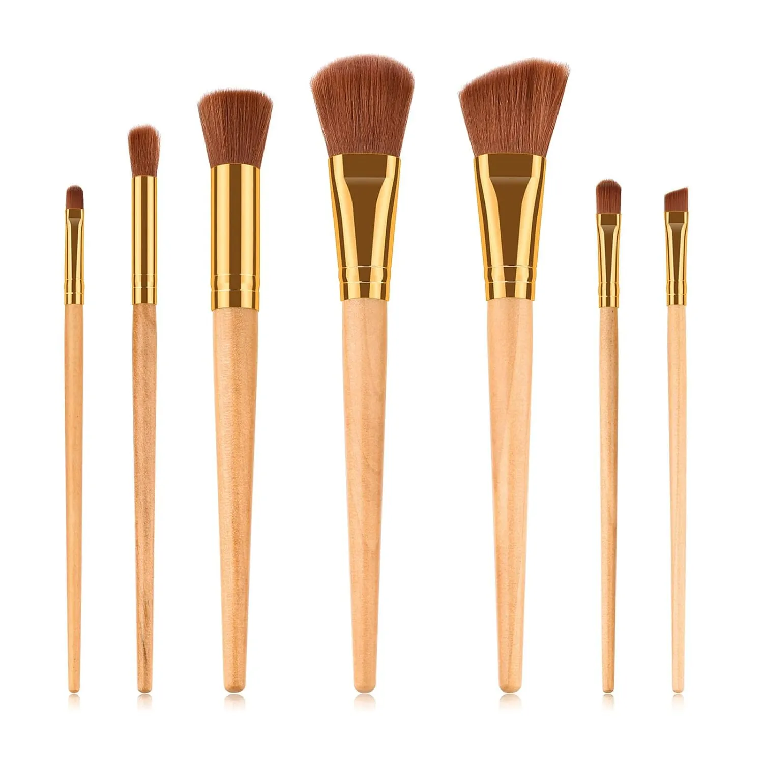 Kits Sets 10Pcs Cosmetic Mini Brush Brush Eyeshadow Tools Eyebrow Makeup Brush Anime Pencil Case, Asshown
