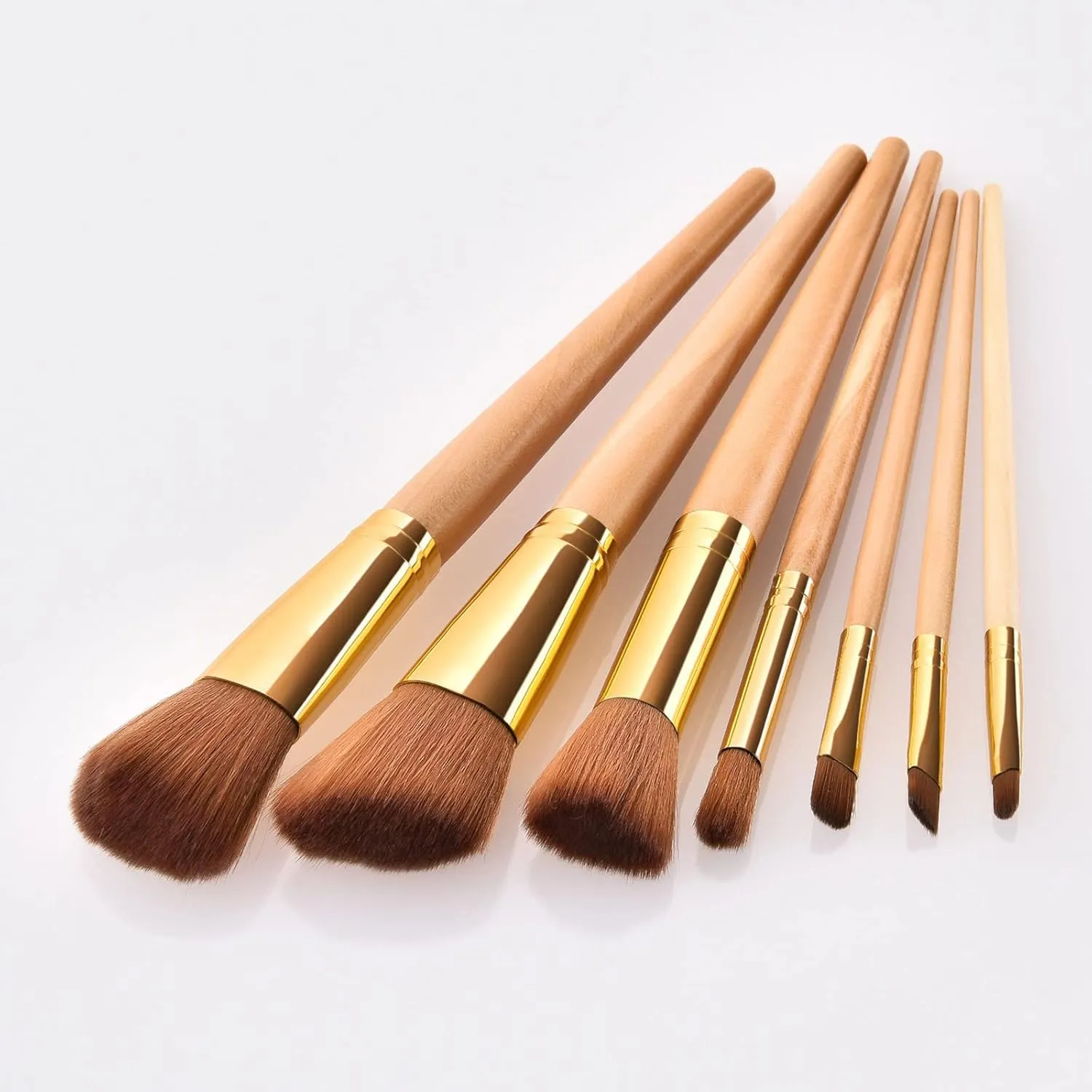 Kits Sets 10Pcs Cosmetic Mini Brush Brush Eyeshadow Tools Eyebrow Makeup Brush Anime Pencil Case, Asshown