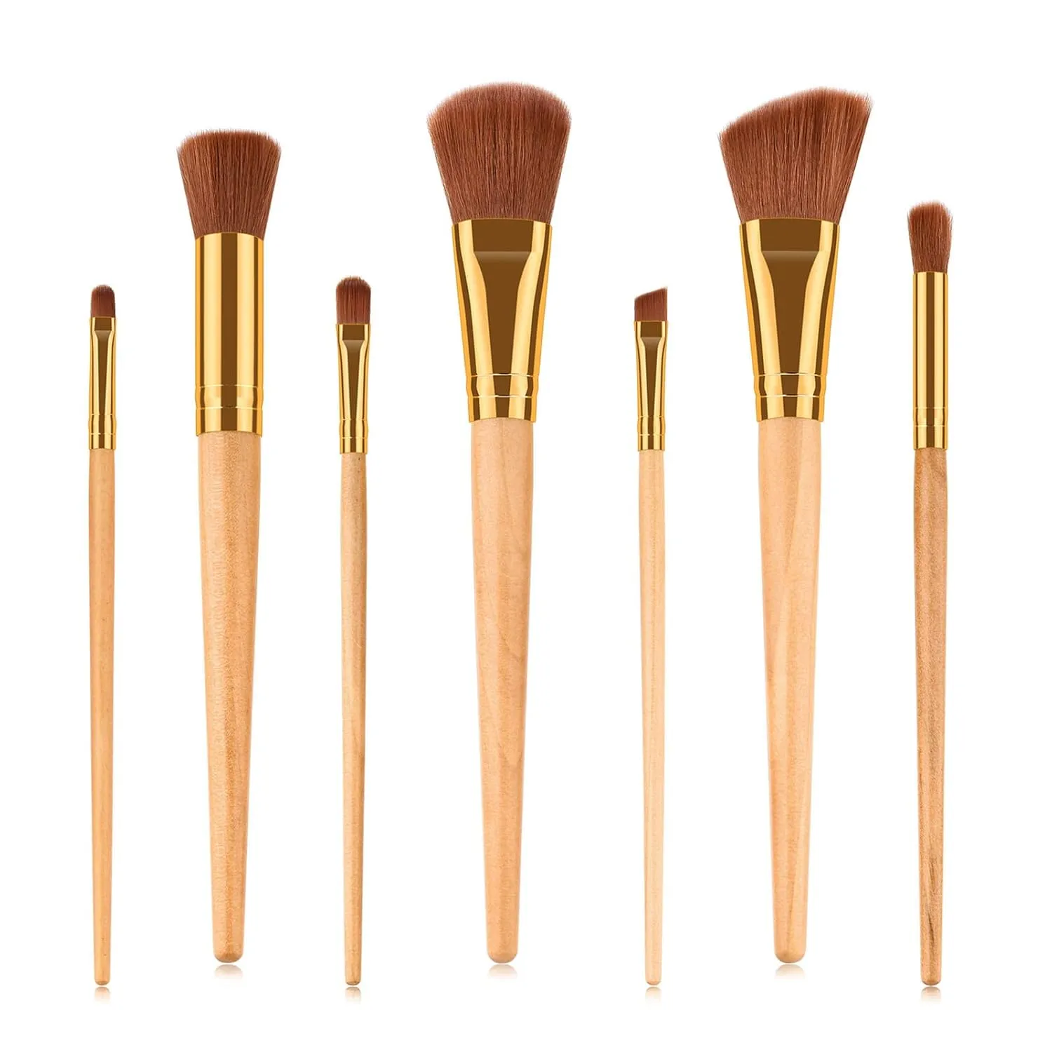 Kits Sets 10Pcs Cosmetic Mini Brush Brush Eyeshadow Tools Eyebrow Makeup Brush Anime Pencil Case, Asshown