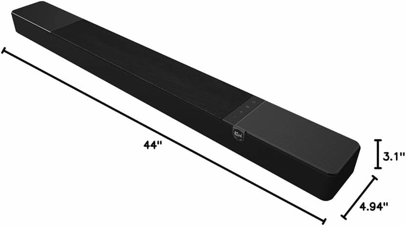 Klipsch Flexus CORE 200 3.1.2 Channel Powered by Onkyo Bluetooth Sound Bar with Dolby Atmos and Custom Tuned Bass Black Bundle with 2X Deco Gear 6' 4K HDMI 2.0 Cables