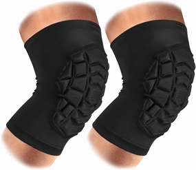 Knee Pads Compression Leg Sleeve Knee Sleeve for All Sports Wrestling Protector Gear, 1 Pair of Knee Paded