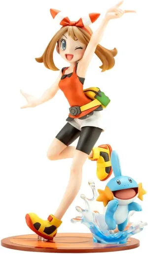 壽屋(KOTOBUKIYA) Pokemon Series ARTFX J Haruka with Mizugoro, 1/8 Scale, PVC Pre-painted Complete Figure PV097