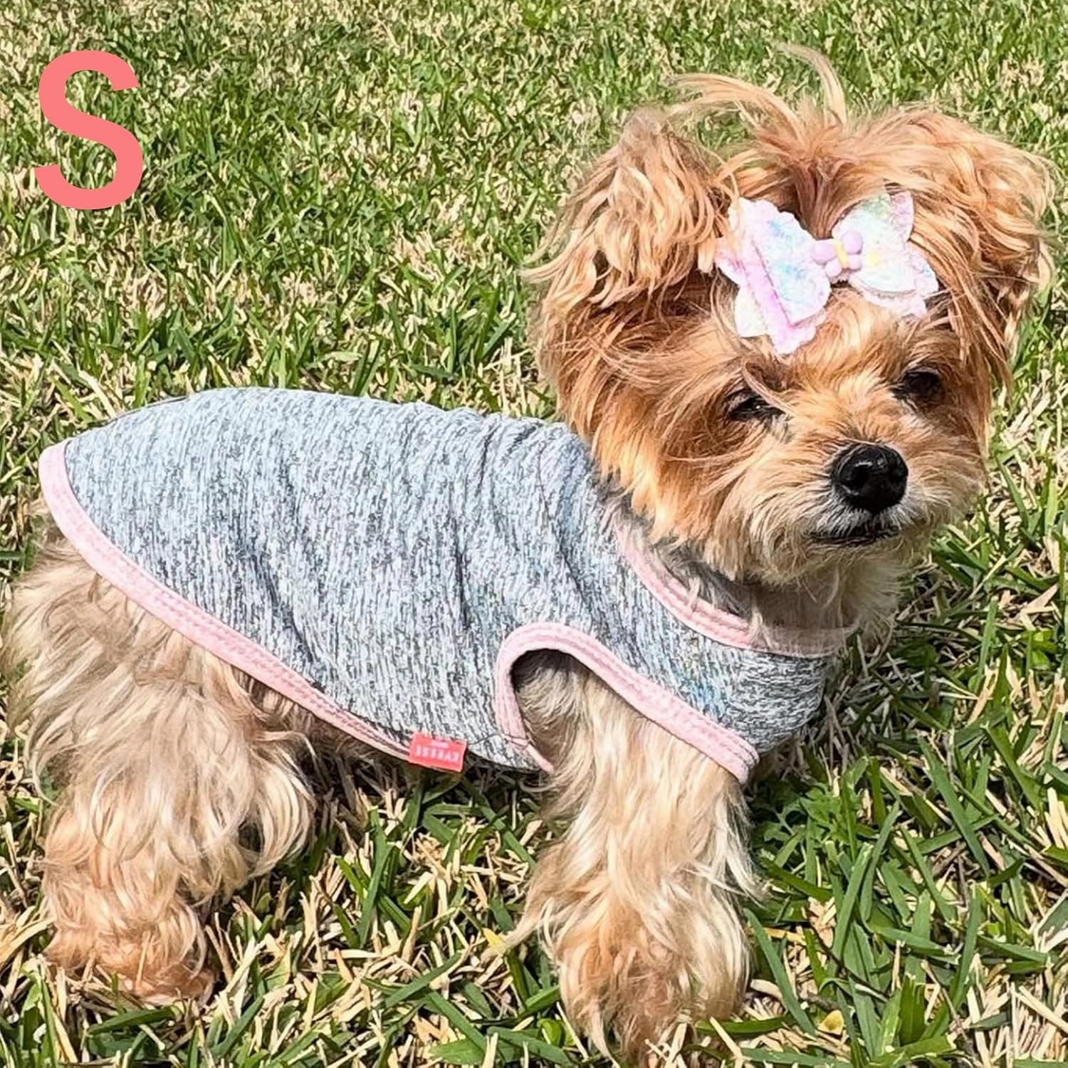 KYEESE 2Pack Dog Shirts Sun Protection Puppy T Shirt Pet Clothes Quick Dry for Small Dog with Reflective Label Soft Tank Top Sleeveless Pet Vest Puppy Clothes, Small
