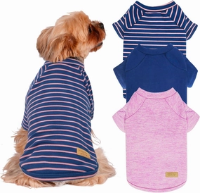 KYEESE 3Pack Dog Sweaters - Soft Comfort Fleece Pullover Dog Sweatshirts for Small Dogs, Dachshund Clothes, Lightweight & Stretchy