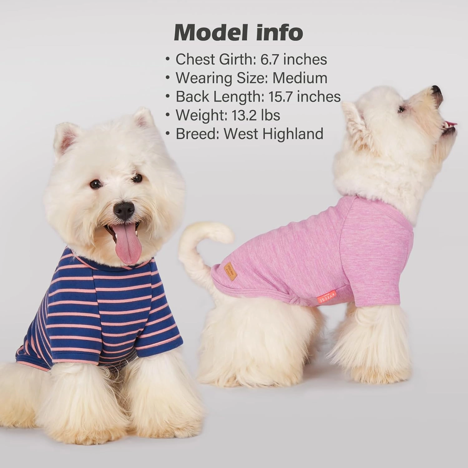 KYEESE 3Pack Dog Sweaters - Soft Comfort Fleece Pullover Dog Sweatshirts for Small Dogs, Dachshund Clothes, Lightweight & Stretchy