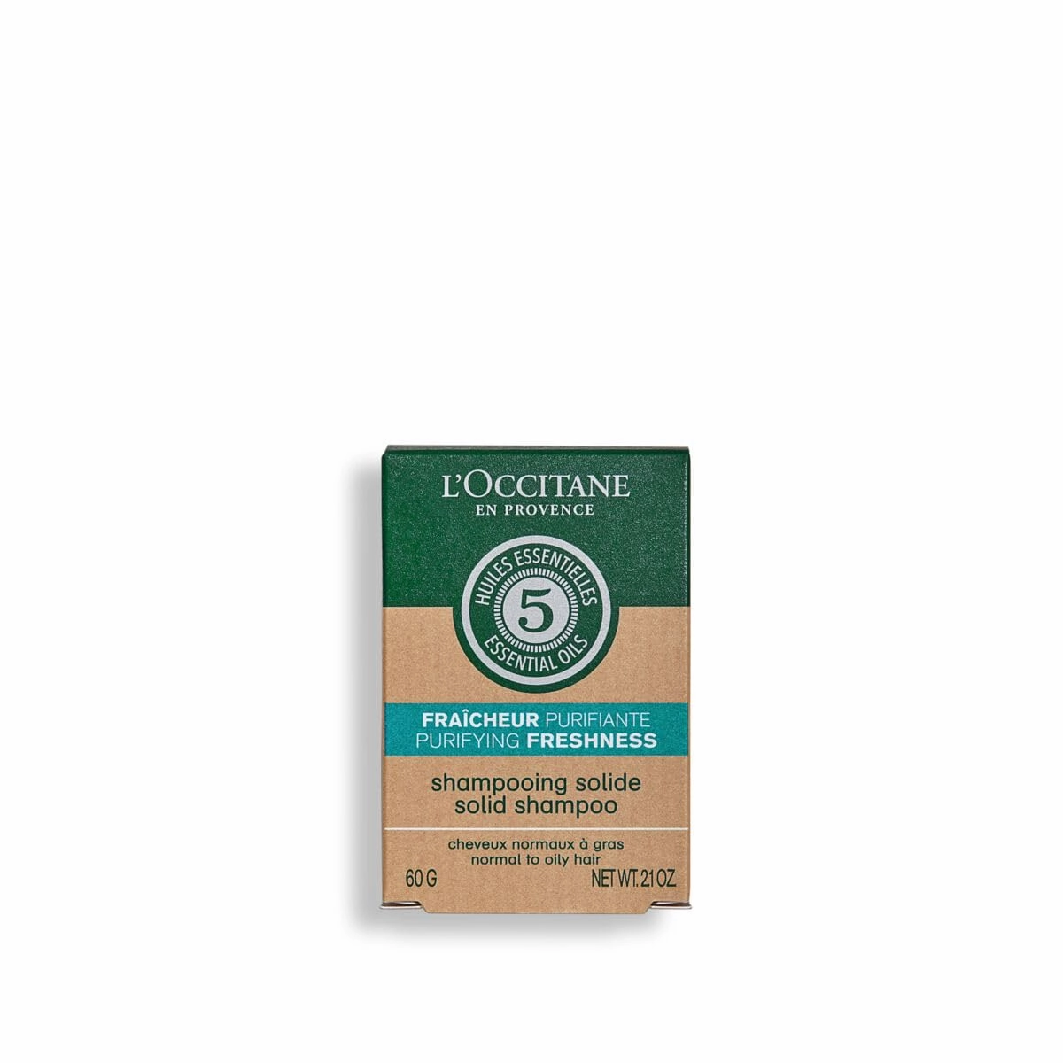 L'Occitane Purifying Freshness Solid Shampoo 2.10 oz