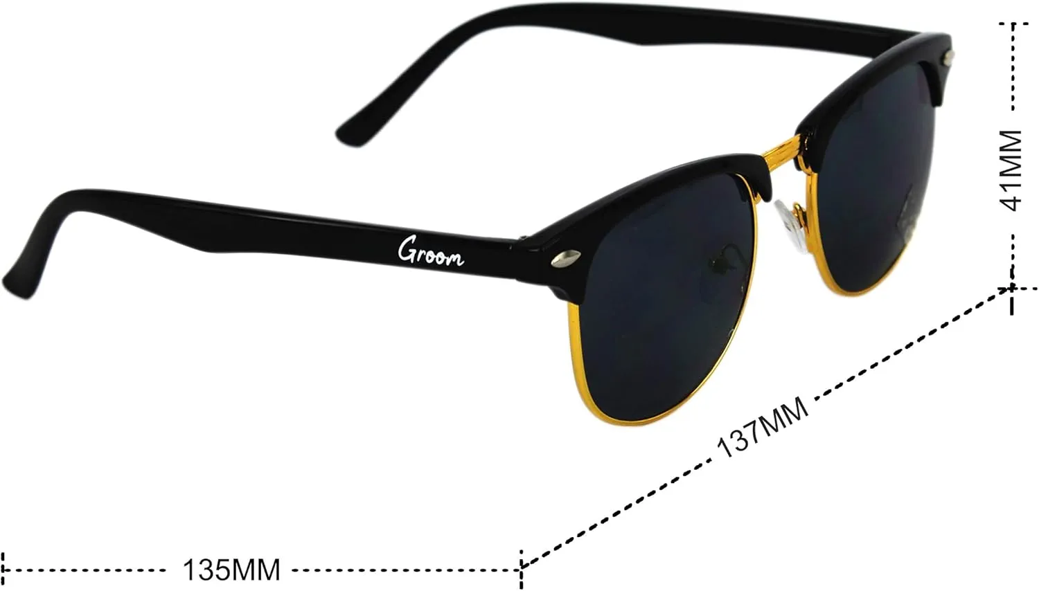 LADY&HOME Bachelor Party 7pcs Wedding Sunglasses for Groom, Best Man, Groomsmen Gifts Wedding Favor