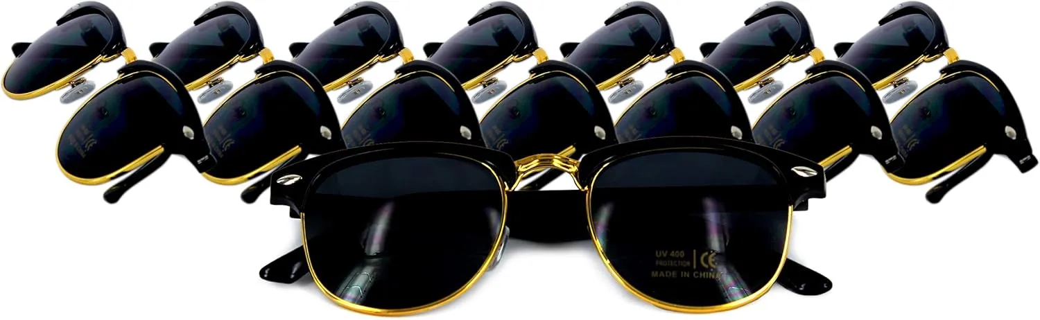 LADY&HOME Bachelor Party 7pcs Wedding Sunglasses for Groom, Best Man, Groomsmen Gifts Wedding Favor