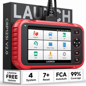 LAUNCH CRP123I V2.0 Elite OBD2 Scanner Diagnostic Tool, Code Reader for Cars and Trucks, Engine ABS SRS Transmission Car Scanner, Lifetime Free Update, Oil/EPB/DPF/SAS/BAS/BMS Reset Throttle Relearn