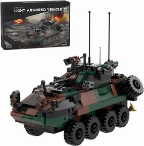 LAV-25 Infantry Fighting Vehicle Building Blocks and Construction Toy, Collectible Military-Themed Model to Build and Display, Great Gift for Military Fans (476PCS)
