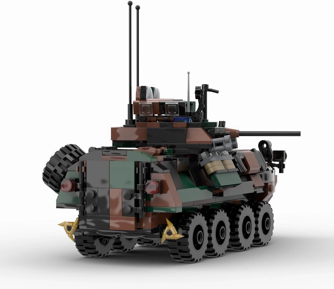 LAV-25 Infantry Fighting Vehicle Building Blocks and Construction Toy, Collectible Military-Themed Model to Build and Display, Great Gift for Military Fans (476PCS)