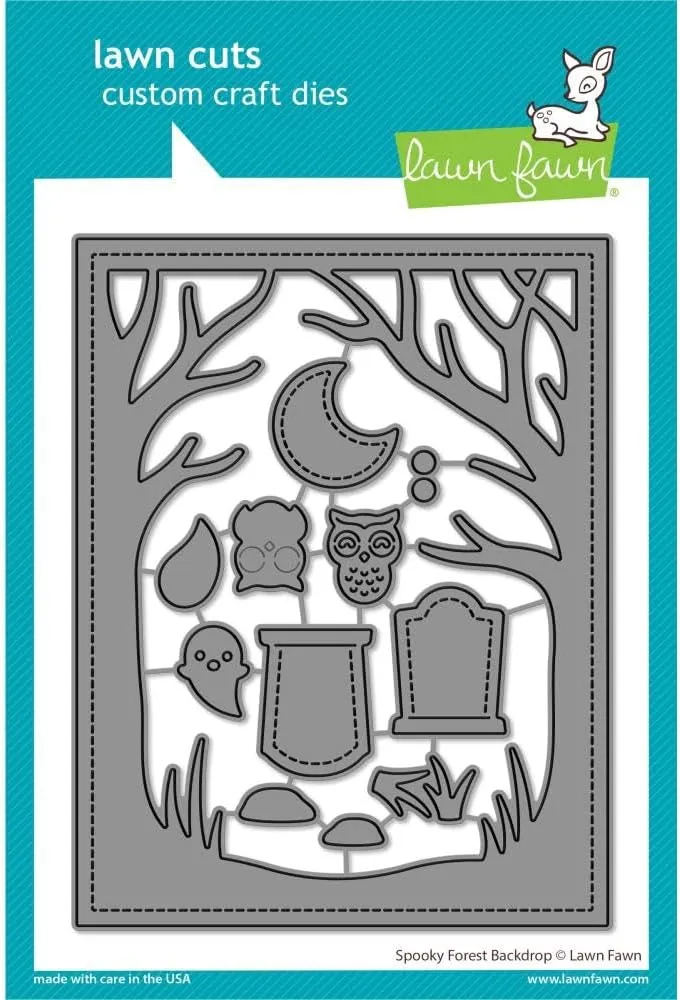 Lawn Fawn LF3261 Spooky Forest Backdrop Dies