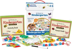 Learning Resources All Ready for Kindergarten Readiness Kit for Kids Ages 4  Learning Activities for Kids, Kindergartner Prep Materials, Homeschool Supplies
