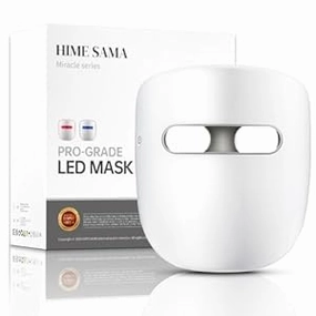 LED Face Mask – 8 Color Light Mask for Skin Care, FSA/HSA Eligible, Red & Blue Light, Infrared, Wireless Design, Anti-Aging (Miracle ACE RB-081)