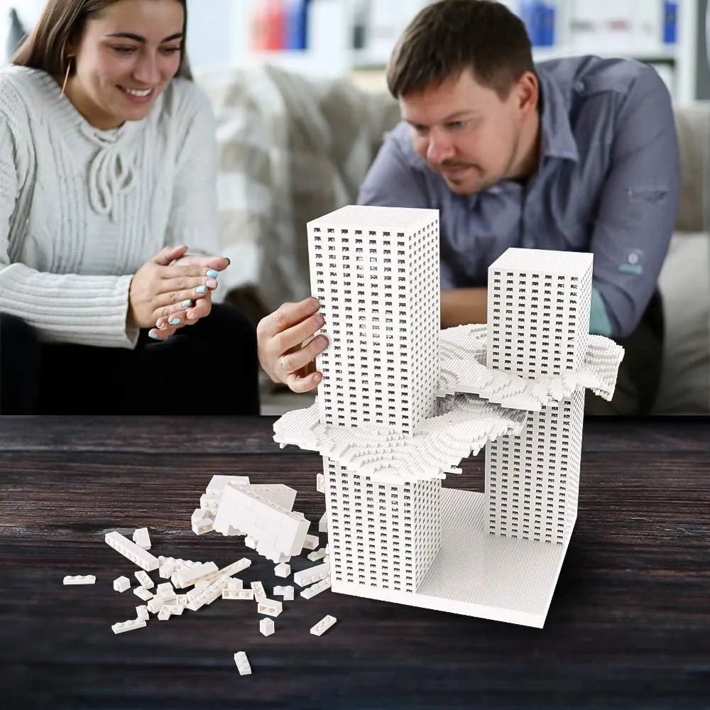 Lekebaby Building Bricks 1500 PCS Basic Building Blocks, Compatible with All Major Brands (White)