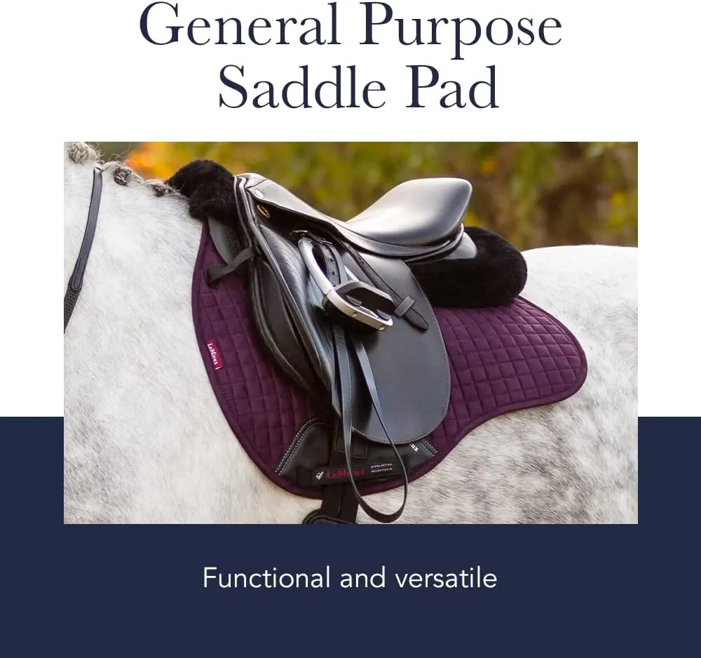 LeMieux General Purpose Square Saddle Pad - English Saddle Pads for Horses - Equestrian Riding Equipment and Accessories