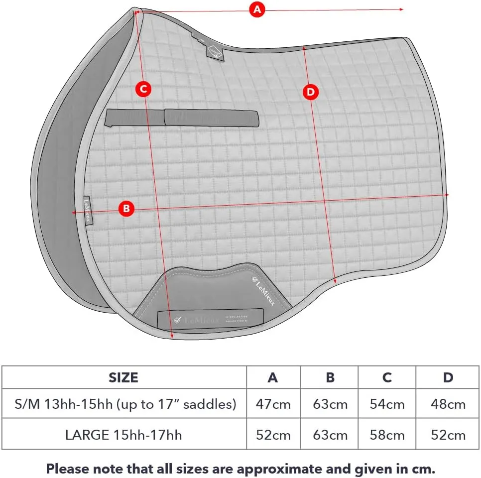 LeMieux General Purpose Square Saddle Pad - English Saddle Pads for Horses - Equestrian Riding Equipment and Accessories