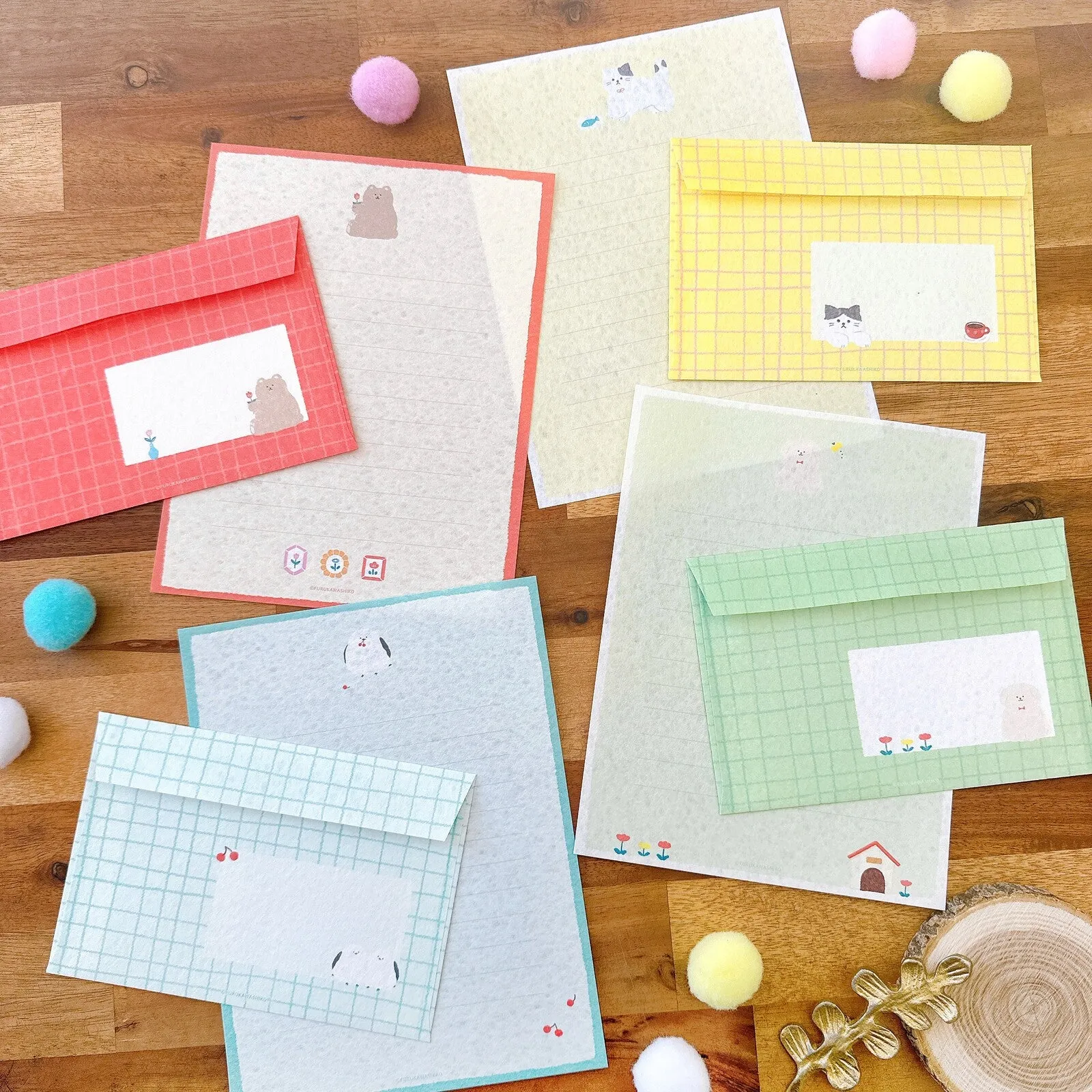Letter Writing Set - Fluffy Dog