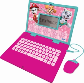 Lexibook, PAW Patrol Educational Computer Bilingual French/English Children's Toy with 124 Activities for Learning, Fun and Playing Piano, Pink, JC598PAGi1